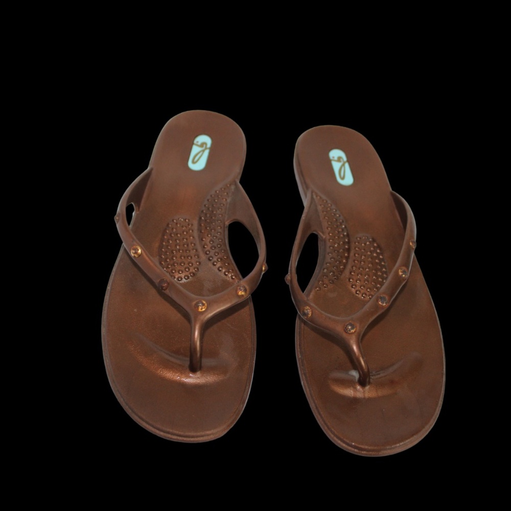 OKAL BROWN SANDALS (SZ LARGE)